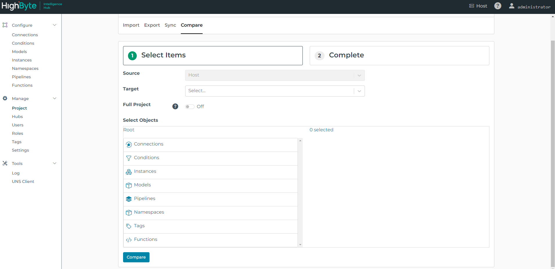 Central Config Compare