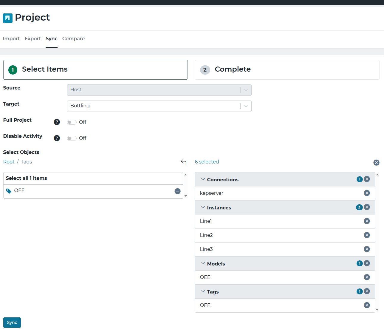 Sync with Tags