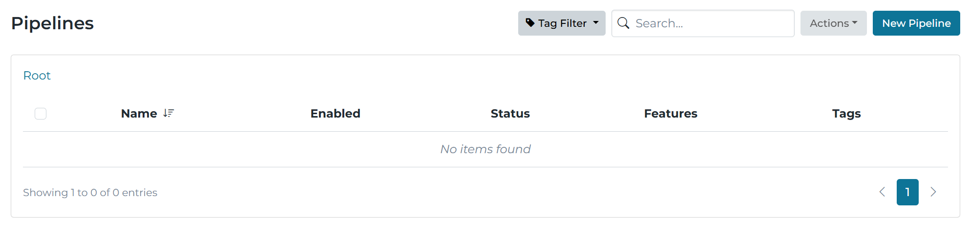 Pipeline List