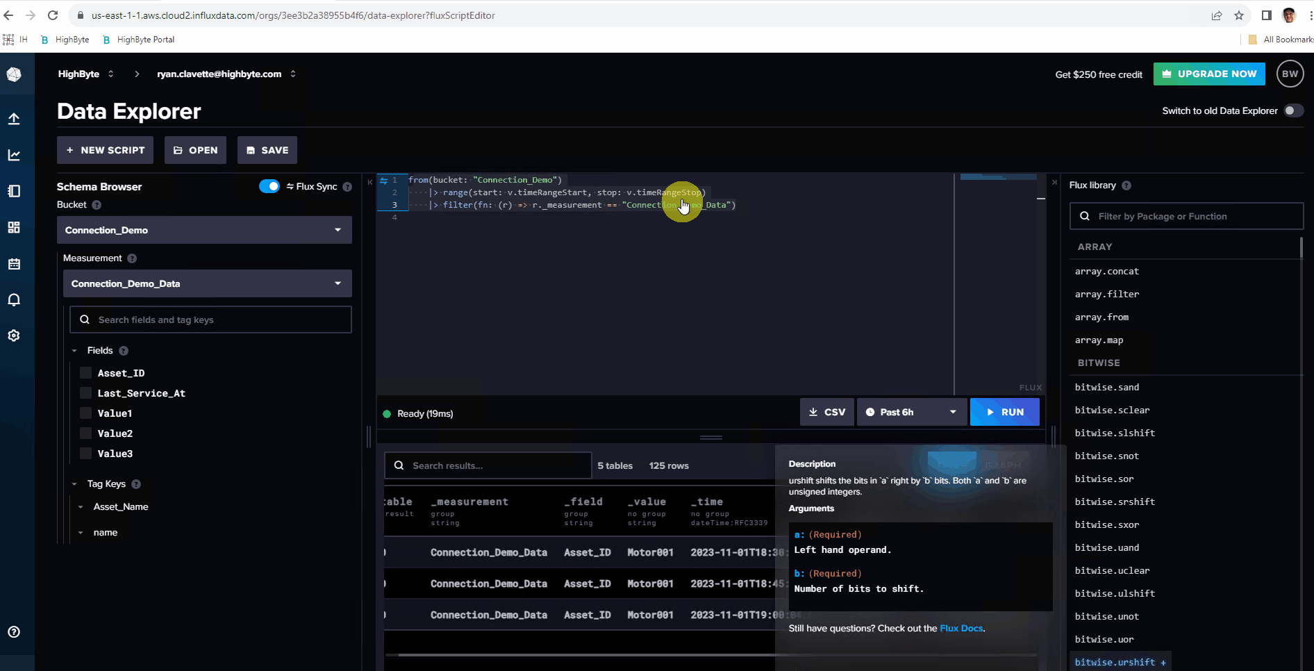 HowTo Exchange Data with InfluxDB User Guide HighByte Account Portal