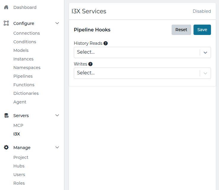 i3X Project Settings