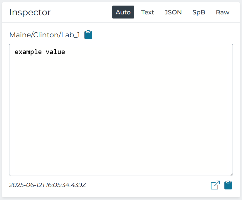 HighByte UNS Client - Inspector Pane