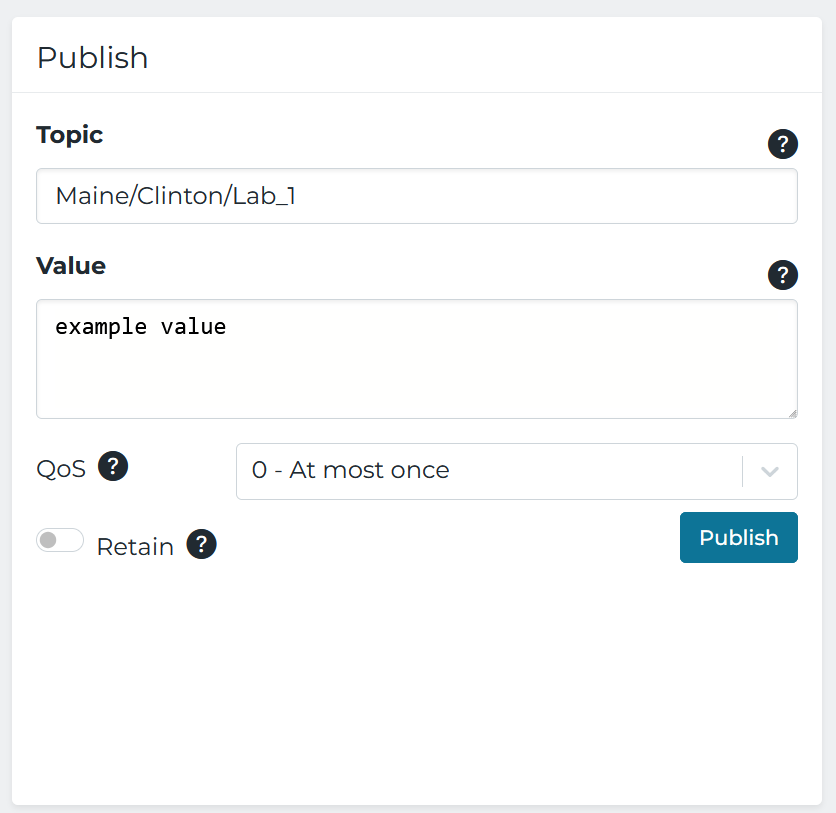 HighByte UNS Client - Publish Pane